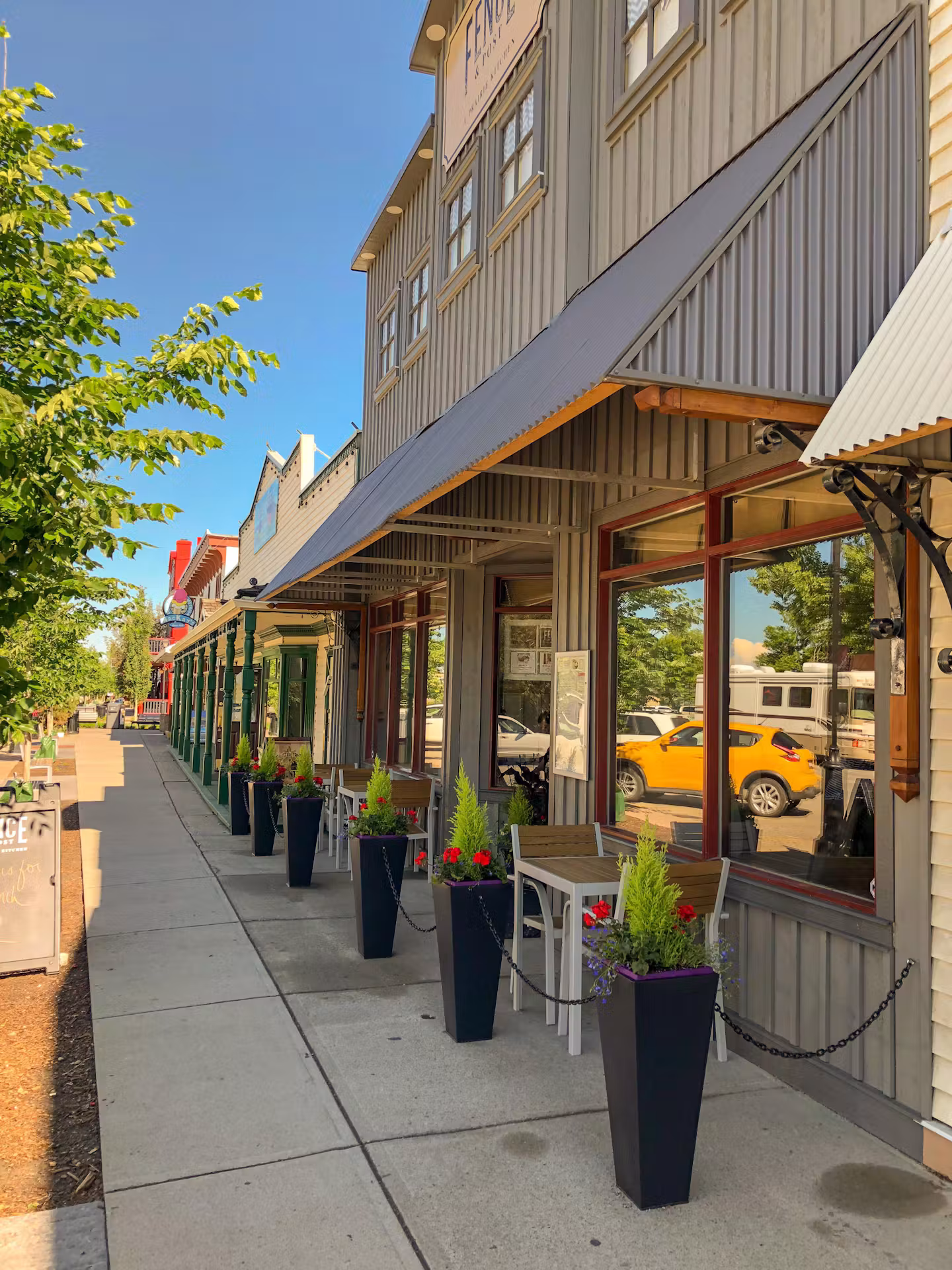 The exterior of Fence & Post on Cochrane’s main street